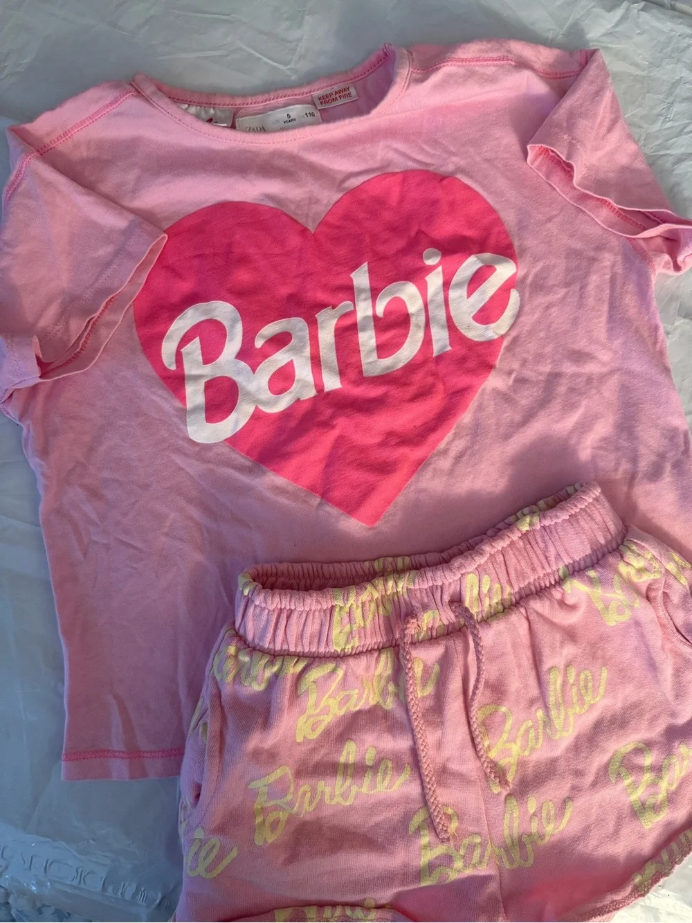 Barbie Pink Heart Girls' Summer set